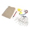 Fish Stringer Live Fish Lock with Reel Float Steel Wire