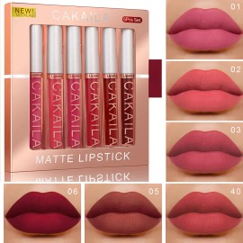 El Set De 6 Brillos Labiales Mate Kakela No Se Transmite Fác