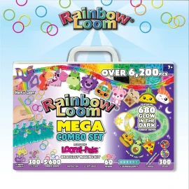 Rainbow Loom Loomi-pals Mega Combo Set Que Brilla En La Para