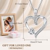 925 Sterling Silver Love Heart Pendant Necklace Jewelry Gifts for