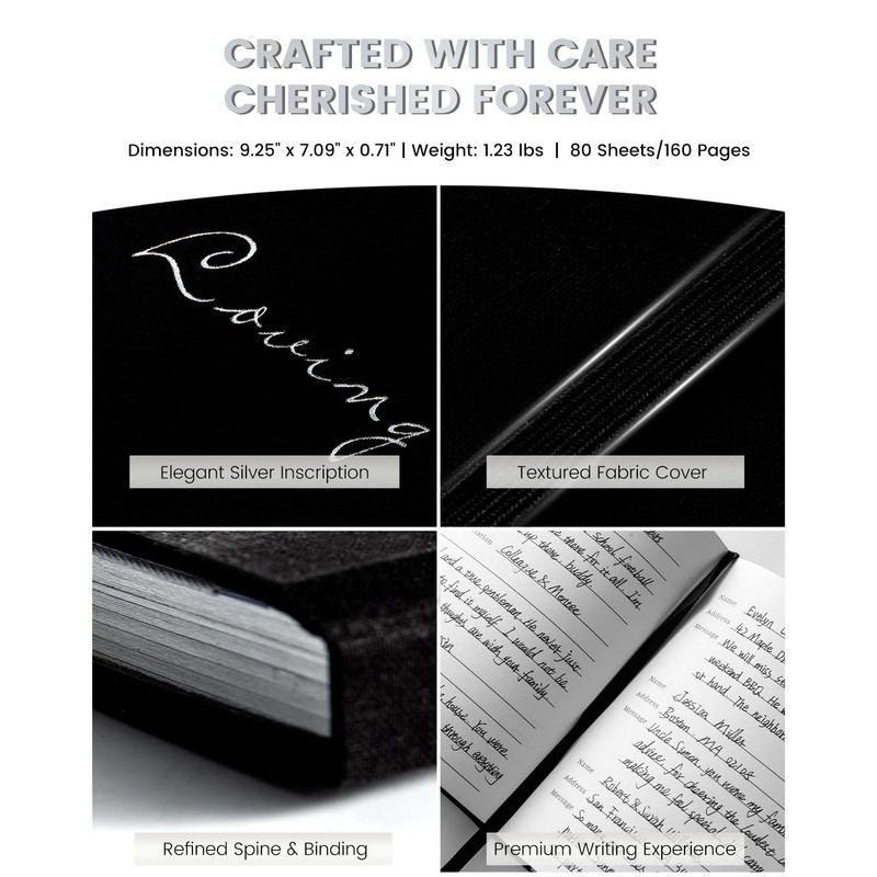 Funeral Guest Book for Memorial Service, In Loving Memory Sign