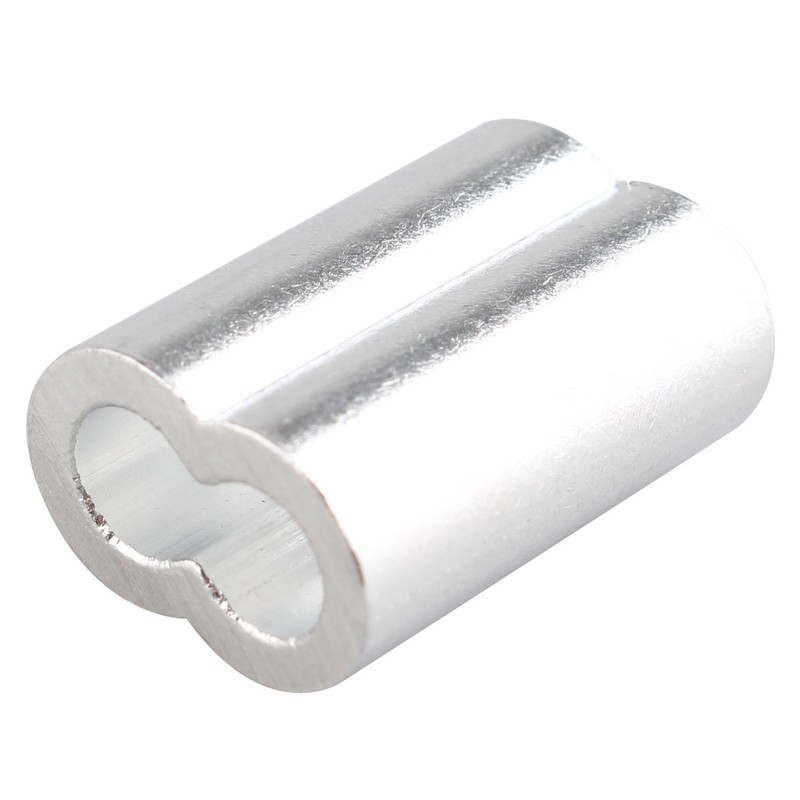 Futheda 25 pcs Aluminum Crimping Loop Sleeve Clips with Double