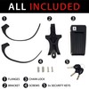 KRASER KR7022B Bicycle Lock with Universal Folding Alloy Steel Padlock