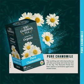 Sri Gardens Tea Pure Chamomile Tea Bags, 20 count