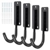 sourcing map 4 Pcs 5.71x2.56 Inch Garage Hanging Hooks, Heavy
