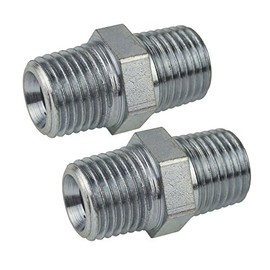 1/2" BSP Male to Male Air Line Hose Compressor Fitting/Union 2 Pack FT052