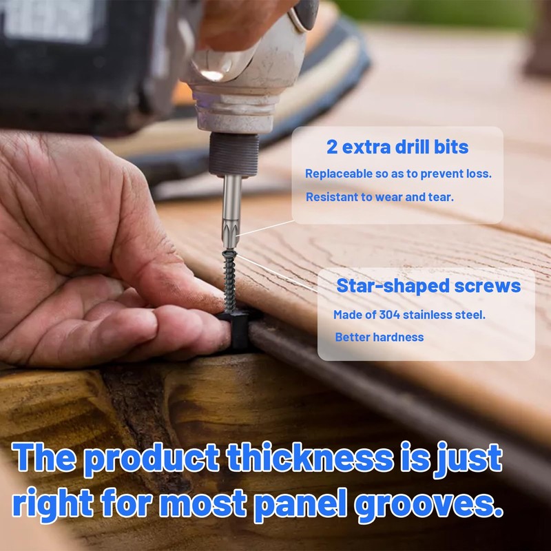 1000 PCS Hidden Deck Fasteners for Composite Decking Board,Composite Deck