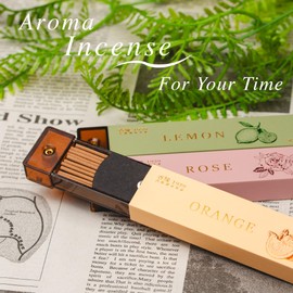 DANNY LIB アロマ お香 ショート 5g 約20本入り 約15分燃焼 ヨガ リラックスタイムに ルームフレグランス (オレンジ)