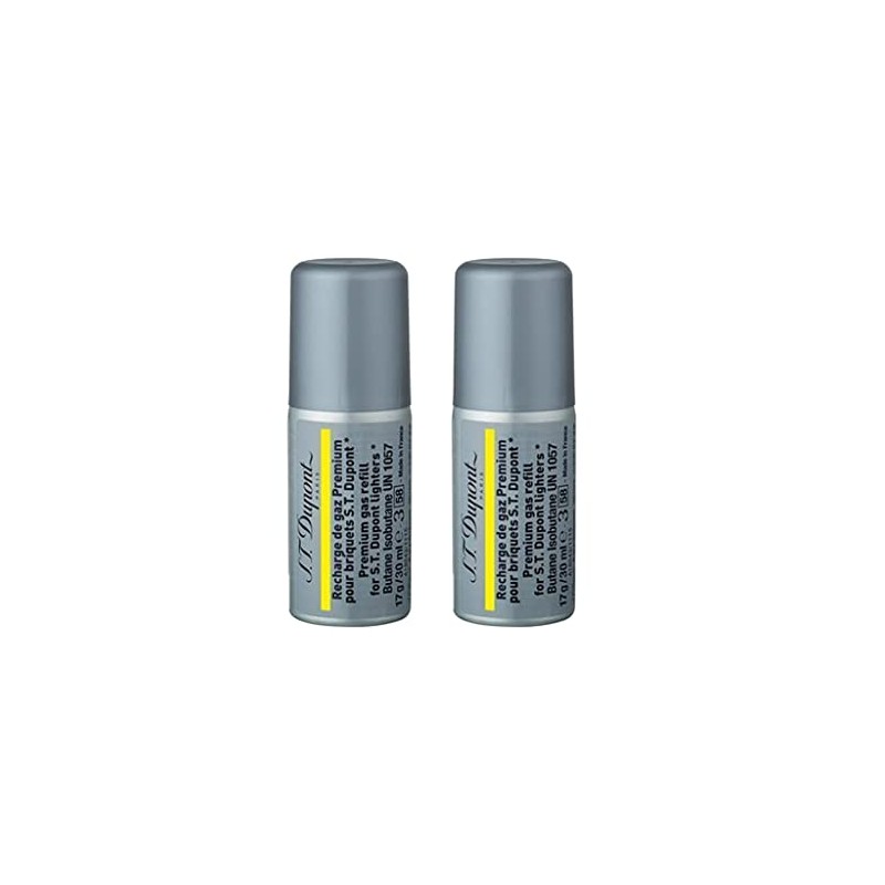 S.T. Dupont Premium Butane 30mL - Yellow (2 Pack)