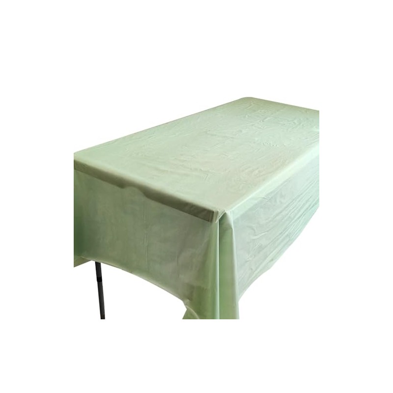 2 Pack Plastic Tablecloths Disposable Plastic Table Covers Table Cloths