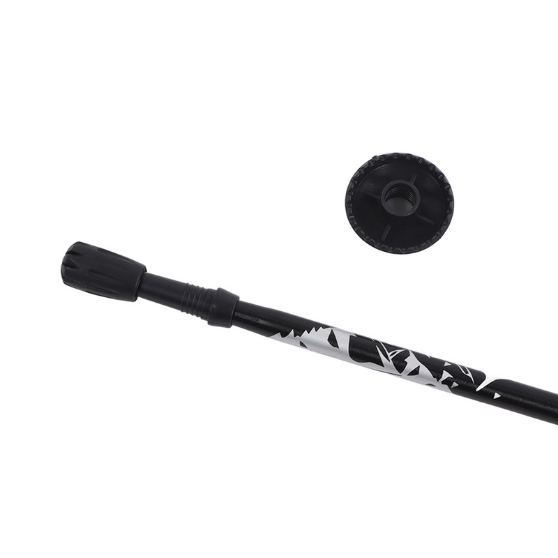 Trekking Pole Hiking Walking Stick 5 Fold Curved Handle Ultra