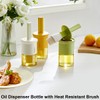 RFetomax Glass Oil Dispenser with Heat Resistant Brush,Oil Dispenser Bottle