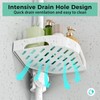 shuang qing 4-Tier Corner Shower Caddy Tension Pole Organizer -