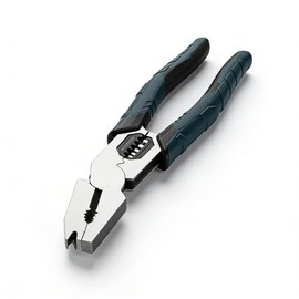 Industrial-Grade 9-in-1 Multi-Function Cutting Pliers, Wire Cutter, Stripper, Crimper & Nail Puller with Compound Leverage Design, Heavy-Duty Cr-V Steel for DIY, Home Repair & Electrical Work