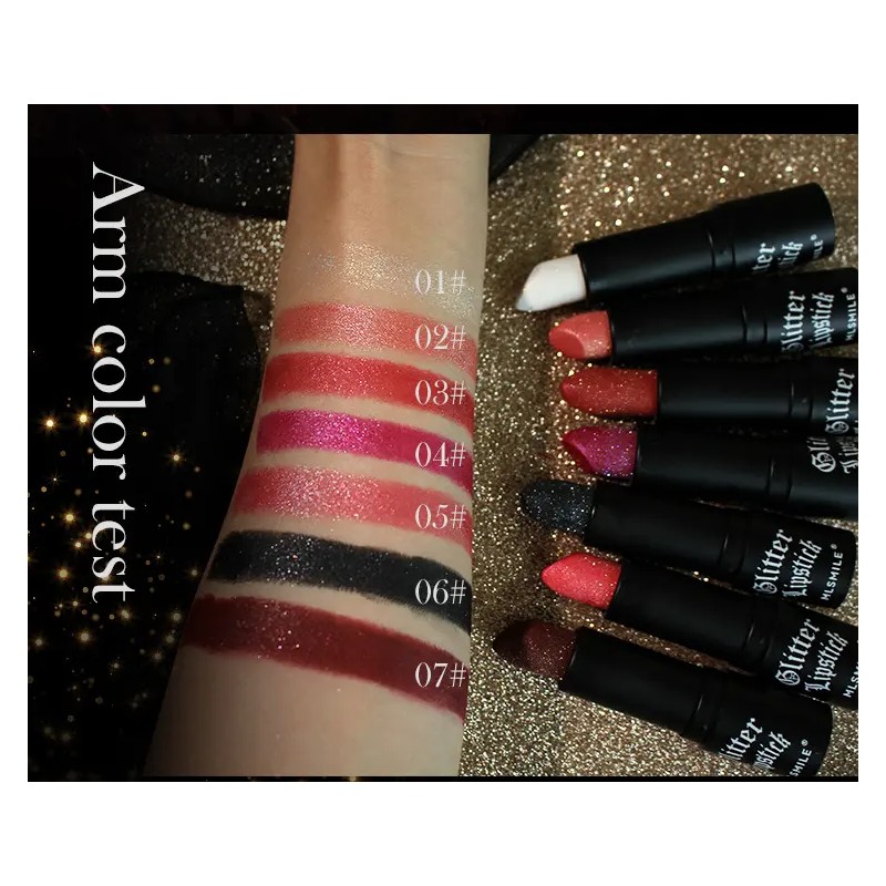 Lápiz Labial Mlsmile 7 Shimmering Shades Metallic