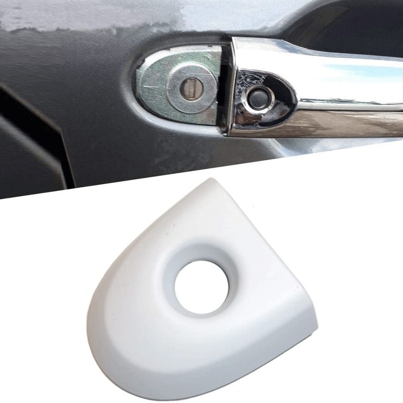 VHEUHZ Driver Door Lock Cover with Key Hole Compatible with