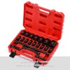 CASOMAN 1/2-Inch Drive Shallow Impact Socket Set, Metric, 10mm-32mm, CR-V,