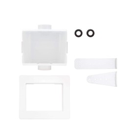 Eastman 1/2 Inch Universal Center Drain Washing Machine Outlet Box, No Valve, 60256