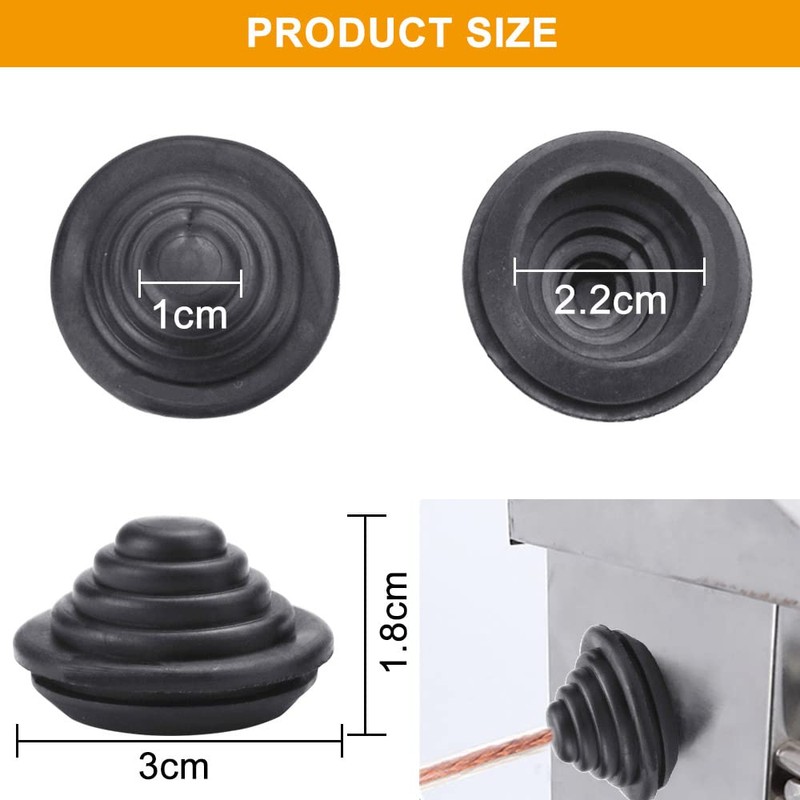 ZACUDA Pack of 20 Rubber Grommets 25 mm Cable Grommets