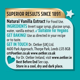 Dr. Oetker Madagascan Vanilla Extract, 210g, Pack of 6x35ml
