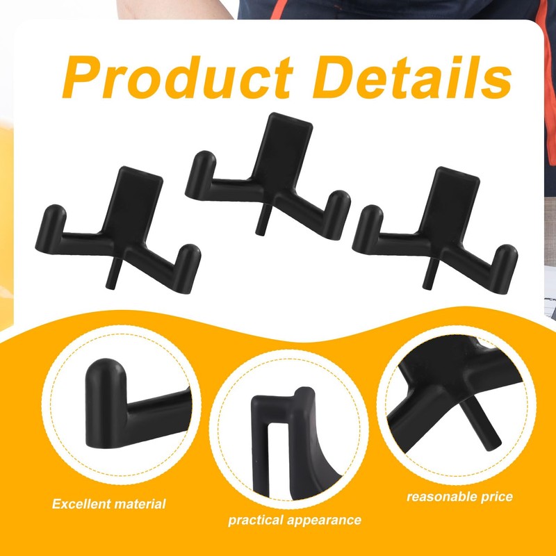 3pcs Shed Hooks for Rubbermaid, Resin Multi Purpose Shed Accessories