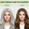 Champú Tinte Cabello Castaño Claro Semipermanen