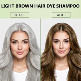 Champú Tinte Cabello Castaño Claro Semipermanen
