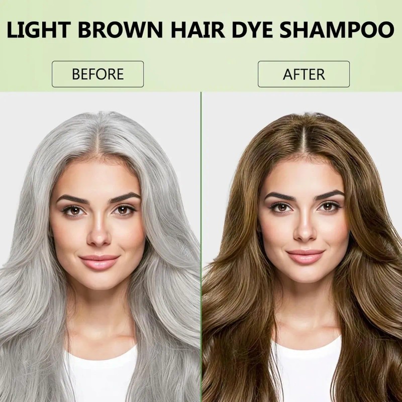 Champú Tinte Cabello Castaño Claro Semipermanen