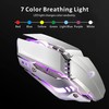TENMOS T12 Wireless Gaming Mouse Rechargeable, 2.4G Silent Optical Wireless