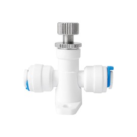 PAROAD Manual Flow Restrictor Water Flow Adjustment Valve Regulator Water Flow Control Valve Water Speed Regulator 1/4 to 1/4 Inch Hose for Reverse Osmosis Water Systems (I Shape)