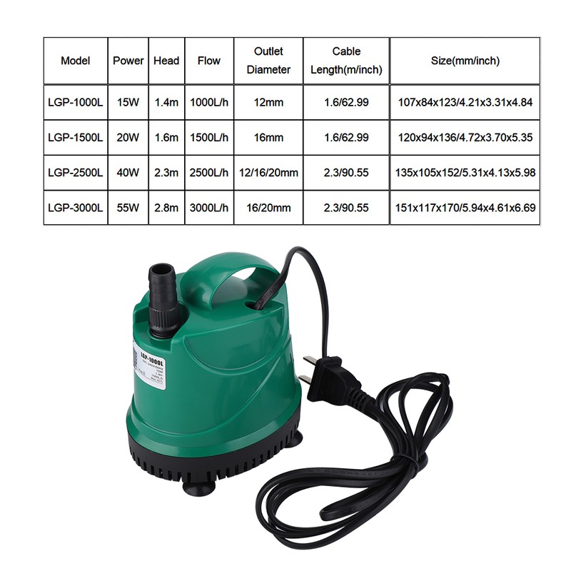 Multifunction Fish Tank Aquarium Mini Mute Submersible Bottom Suction Water