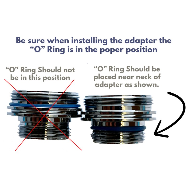 Cache Faucet Adapter Converts Threads Take Standard Female Aerators Chrome