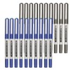 FRIUSATE 24 Pieces Rollerball Pen, 0.5mm Black Blue Gel Pens