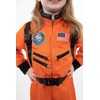 Little Adventures Orange Astronaut Dress Up Costume - Machine Washable