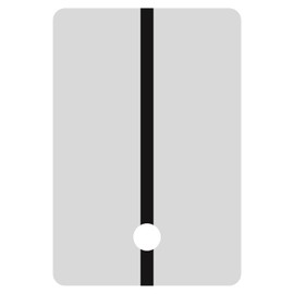 Colad Color Accuracy Matching Spray Out Metal Sample Cards with Black Strip for Coverage Test for Automotive Refinishing (100, White)