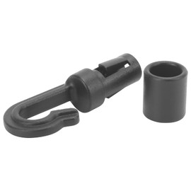 10 x Plastic Hooks Carabiner Hooks for 8 mm Expander Ropes Rubber Rope Tarpaulin Rope Garden Tent Tarpaulin Hooks for Bungee Rubber Ropes for Kayaks and Canoes