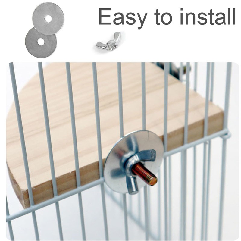 Bird Perch Platform Stand, Wood Cage Platform for Parakeet Cockatiel