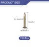 sourcing map 120 Pcs Small Tiny Nails 1.2mmx10mm(DXL) Tiny Brass