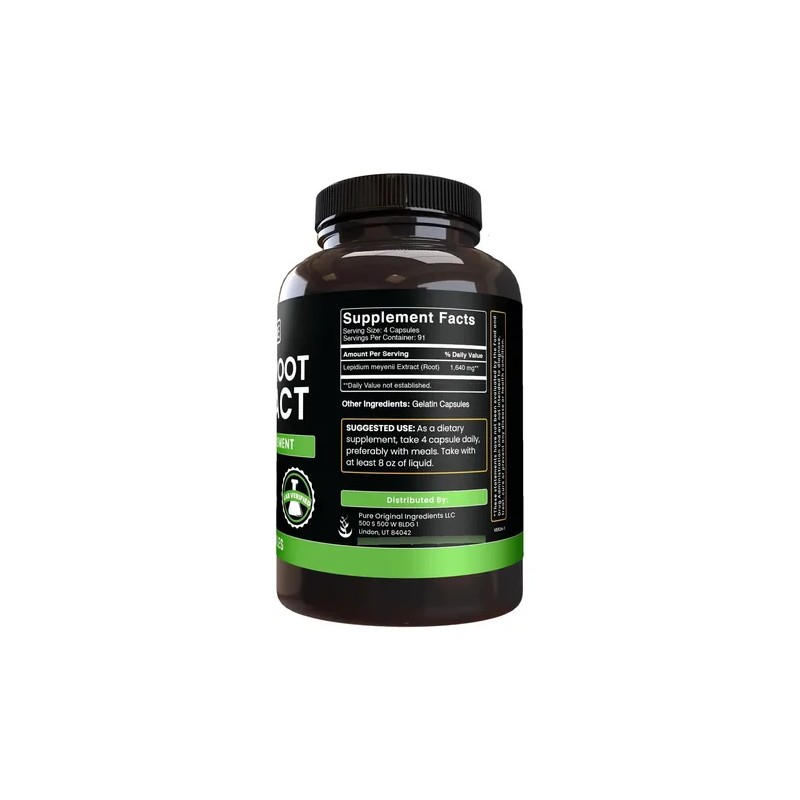 Maca Root Cápsulas 365 Sin Rellenos Pure Original De Calidad