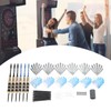 6Pcs Darts Professional Exquisite Stainless Steel Tip Darts Set with