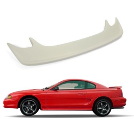 HECASA Rear Trunk Spoiler Lid Wing Compatible with 1994-1998 Ford Mustang Rear Wing Plastic ABS Plastic Unpainted