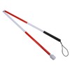 Blind Guide Cane Aluminum Alloy Portable Folding Walking Stick for