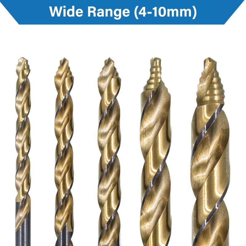 TJR® 4-10 mm Twist Drill Bit HSSE Cobalt 5% M35