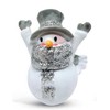 Ganz 1.5" Miniature Glittered Snowman Figurines - Set of 4