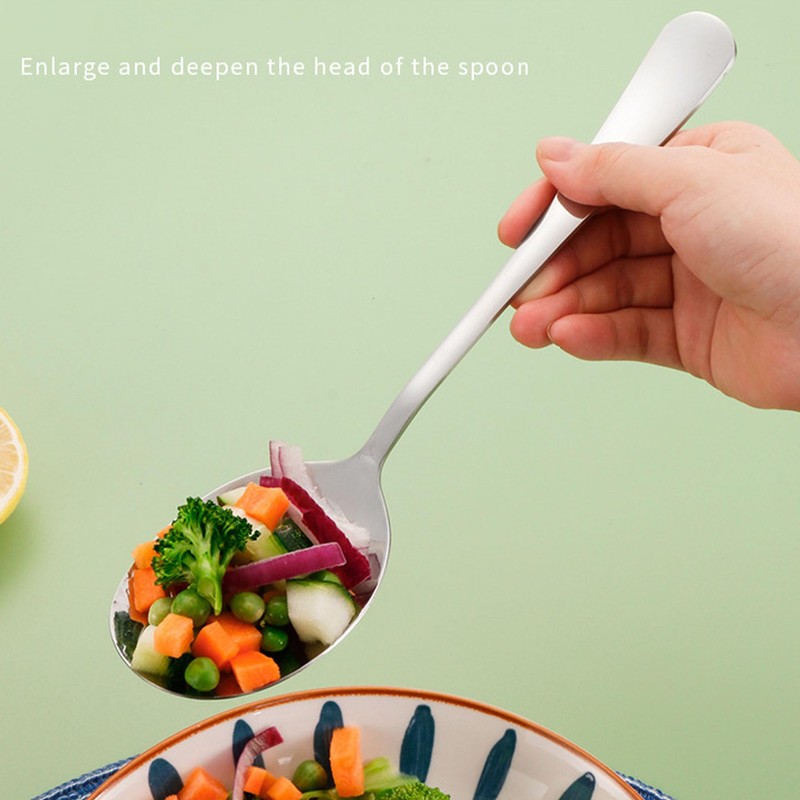 BAIYSFFG Serving Spoons Large,4 Pcs Stainless Steel Buffet Serving Spoon