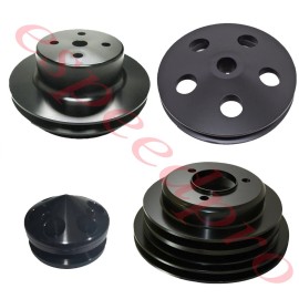 espeedpro21 Big Block Chevy LWP Power Steering Water Pump Crankshaft Alternator 4 Pulley Kit