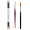 WOKOTO 3Pcs Nail Gradient Sponges Brush Pens Kit With Double