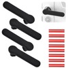 UFURMATE Door Handle Covers, 4Pcs Matte Black Silicone Door Handle