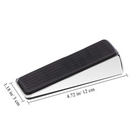 Onwon Door Buffer Stopper Stainless Steel and Rubber Heavy Duty Floor Door Stop Avoid Drilling Holes Non-Slip Contemporary Safety Door Wedge on All Floor Surfaces