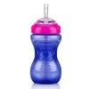 Nuby No-Spill Soft Straw Easy Grip Sippy Cup for Girls